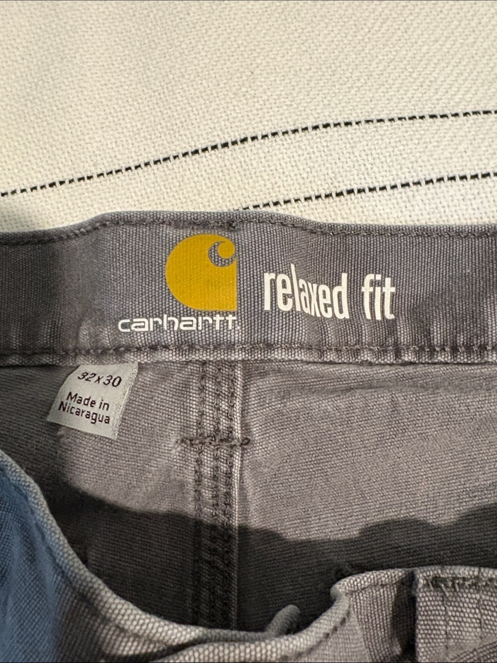Carhartt Relaxed Fit Gray Utility Work Pants Men’s 32x30 Carpenter Workwear - Picture 8 of 12